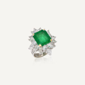 10 Carat Emerald-cut Statement | 14K White Gold | High Jewellery Supremacy
