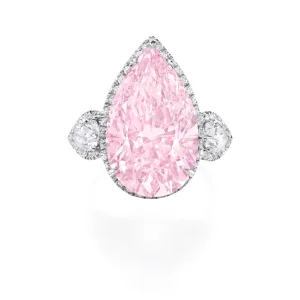 10 Carat Round Brilliant Statement | Fancy Pink | 14K White Gold