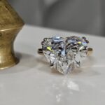 10 Carat Heart Shape Statement | Brilliant White | VS | 14K White Gold - Image 2