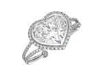 10 Carat Heart Shape Statement | Brilliant White / J color | VVS | 14K White Gold - Image 3