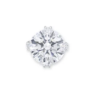 10 Carat Round Brilliant Statement | Brilliant White | VS | 14K White Gold