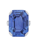 10 Carat Round Brilliant Statement | Royal Blue Sapphire | 14K White Gold - Image 2