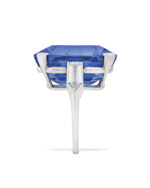 10 Carat Round Brilliant Statement | Royal Blue Sapphire | 14K White Gold - Image 3