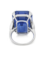 10 Carat Round Brilliant Statement | Royal Blue Sapphire | 14K White Gold - Image 6