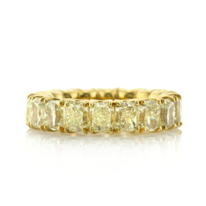 11.45 Carat Radiant Band | Fancy Yellow | 14K White Gold | Rare Fancy-Color Splendour