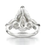 11.5 Carat Pear Statement | Brilliant White | VVS | 14K White Gold | Crystal-Clear Grandeur - Image 3