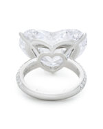 11 Carat Heart Shape Statement | Brilliant White | VS | 14K White Gold - Image 5