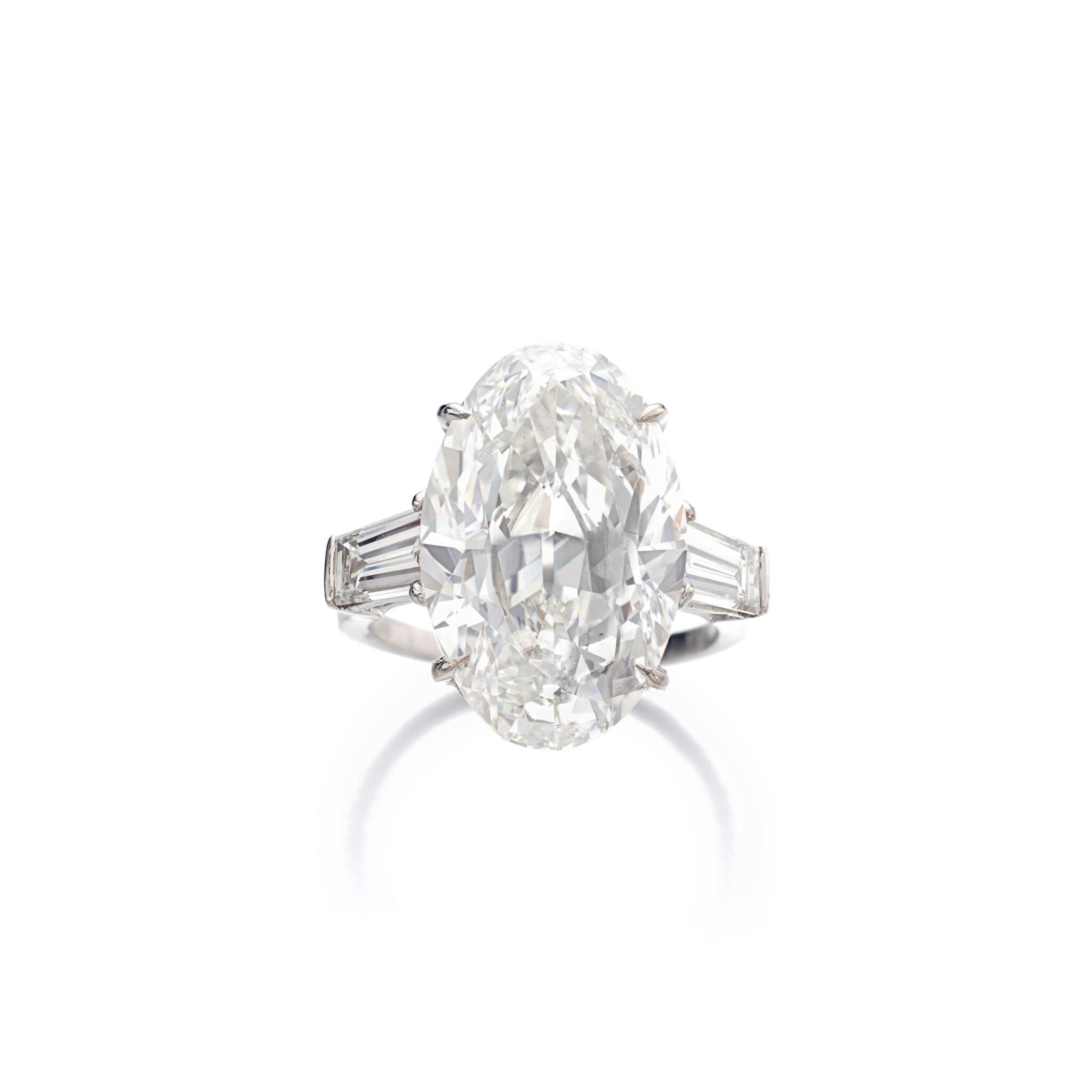 11-carat-oval-f-vvs-865000-front-view-primary.jpg 11 Carat Oval Statement | Brilliant White / F color | VVS | 14K White Gold - Image 1