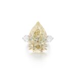 11 Carat Pear Statement | Fancy Yellow | 14K White Gold | A Crown-Worthy Fancy Rarity
