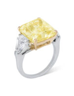 11 Carat Radiant Statement | Fancy Yellow | 14K White Gold | Rare Fancy-Color Splendour - Image 3