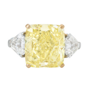 11 Carat Radiant Statement | Fancy Yellow | 14K White Gold | Rare Fancy-Color Splendour