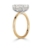 4.5 Carat Oval Diamond Ring | Brilliant White | 14K White Gold | A Classic Statement - Image 3