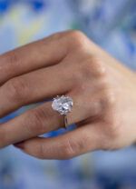 4.02 Carat Oval Diamond Ring | Brilliant White | 18K Gold | Everyday Royalty | Heirloom - Image 3