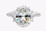 4.02 Carat Oval Diamond Ring | Brilliant White | 18K Gold | Everyday Royalty | Heirloom - Image 4