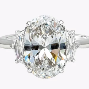 4.02 Carat Oval Diamond Ring | Brilliant White | 18K Gold | Everyday Royalty | Heirloom