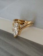 1.5 Carat Marquise Statement | Brilliant White | 14K White Gold | Pure Sophistication - Image 2