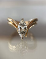 1.5 Carat Marquise Statement | Brilliant White | 14K White Gold | Pure Sophistication - Image 8