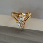 1.5 Carat Marquise Statement | Brilliant White | 14K White Gold | Pure Sophistication