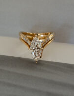 1.5 Carat Marquise Statement | Brilliant White | 14K White Gold | Pure Sophistication