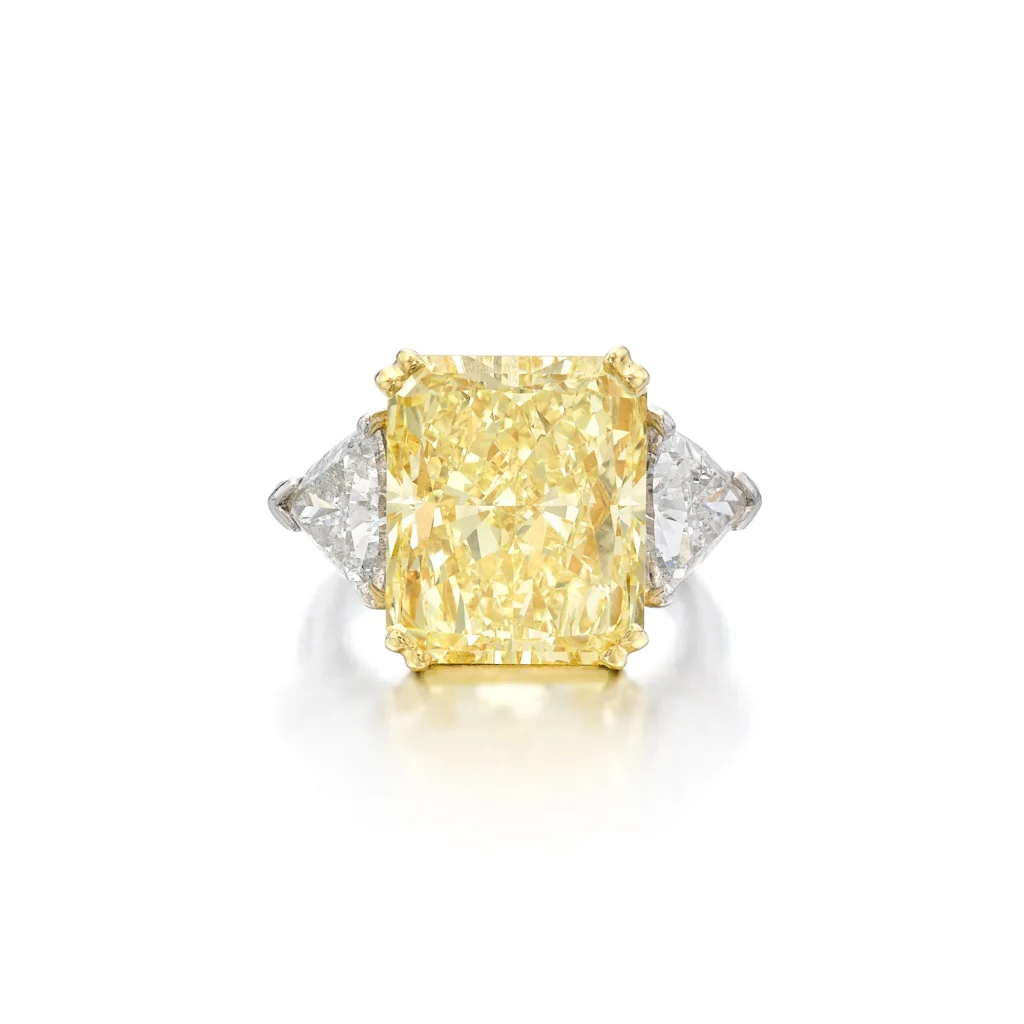 6 Carat Round Brilliant Statement | Fancy Yellow | 14K White Gold
