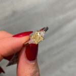 1.5 Carat Cushion Diamond Ring | Fancy Yellow | 14K White Gold | A Crown-Worthy Fancy Rarity - Image 3
