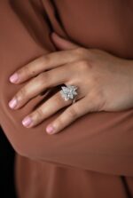 4.66 Carat Round Brilliant Statement | Brilliant White | 14K White Gold | Quiet Power - Image 3