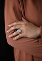 4.66 Carat Round Brilliant Statement | Brilliant White | 14K White Gold | Quiet Power