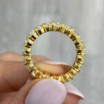 Oval Eternity Band | Fancy Yellow | 14K White Gold | Colour-Collector’s Treasure - Image 4