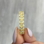 Oval Eternity Band | Fancy Yellow | 14K White Gold | Colour-Collector’s Treasure - Image 5
