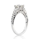 1.5 Carat Princess Diamond Ring | Brilliant White | 14K White Gold | Classic Charm - Image 3