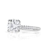 1.6 Carat Round Brilliant Diamond Ring | Brilliant White | 14K White Gold | Classic Charm - Image 3