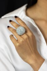 12.06 Carat Round Brilliant Statement | Brilliant White | 14K White Gold | Iconic Presence - Image 2