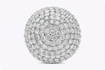 12.06 Carat Round Brilliant Statement | Brilliant White | 14K White Gold | Iconic Presence