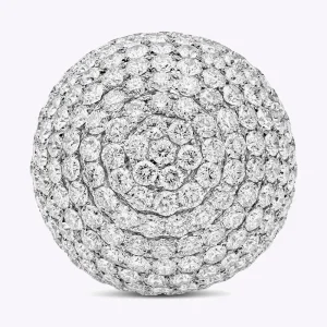 12.06 Carat Round Brilliant Statement | Brilliant White | 14K White Gold | Iconic Presence