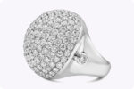 12.06 Carat Round Brilliant Statement | Brilliant White | 14K White Gold | Iconic Presence - Image 5