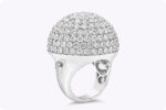 12.06 Carat Round Brilliant Statement | Brilliant White | 14K White Gold | Iconic Presence - Image 6