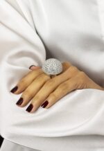 12.06 Carat Round Brilliant Statement | Brilliant White | 14K White Gold | Iconic Presence