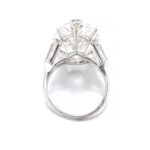 12.5 Carat Pear Statement | Brilliant White / D color | SI | 14K White Gold - Image 2