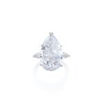 12.5 Carat Pear Statement | Brilliant White / D color | SI | 14K White Gold - Image 4