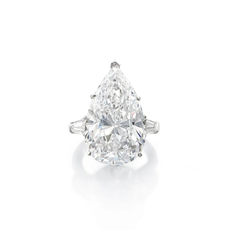 12.5 Carat Pear Statement | Brilliant White | SI | 14K White Gold | Iconic Presence