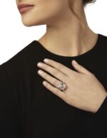 12.5 Carat Pear Statement | Brilliant White | VVS | 14K White Gold | Crystal-Clear Grandeur