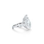 12.5 Carat Pear Statement | Brilliant White / J color | VS | 14K White Gold - Image 2