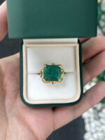 12.76 Carat Emerald Statement | 14K White Gold | Iconic Presence | Signature - Image 2