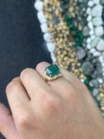 12.76 Carat Emerald Statement | 14K White Gold | Iconic Presence | Signature - Image 3