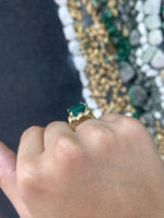 12.76 Carat Emerald Statement | 14K White Gold | Iconic Presence | Signature - Image 4