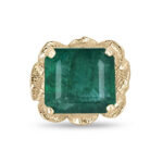 12.76 Carat Emerald Statement | 14K White Gold | Iconic Presence | Signature - Image 6