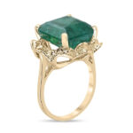 12.76 Carat Emerald Statement | 14K White Gold | Iconic Presence | Signature