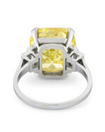 12 Carat Cushion Statement | Fancy Yellow | 14K White Gold | Colour-Collector’s Treasure - Image 6