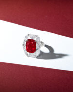 12 Carat Cushion Statement | Ruby Red | 14K White Gold | Collector’s Grade Grandeur - Image 2