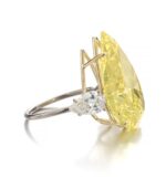 12 Carat Round Brilliant Statement | Fancy Yellow | 14K White Gold - Image 2